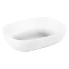 Composición de baño blanca con accesorios antiarañazos y espejo - Patryk viadurini