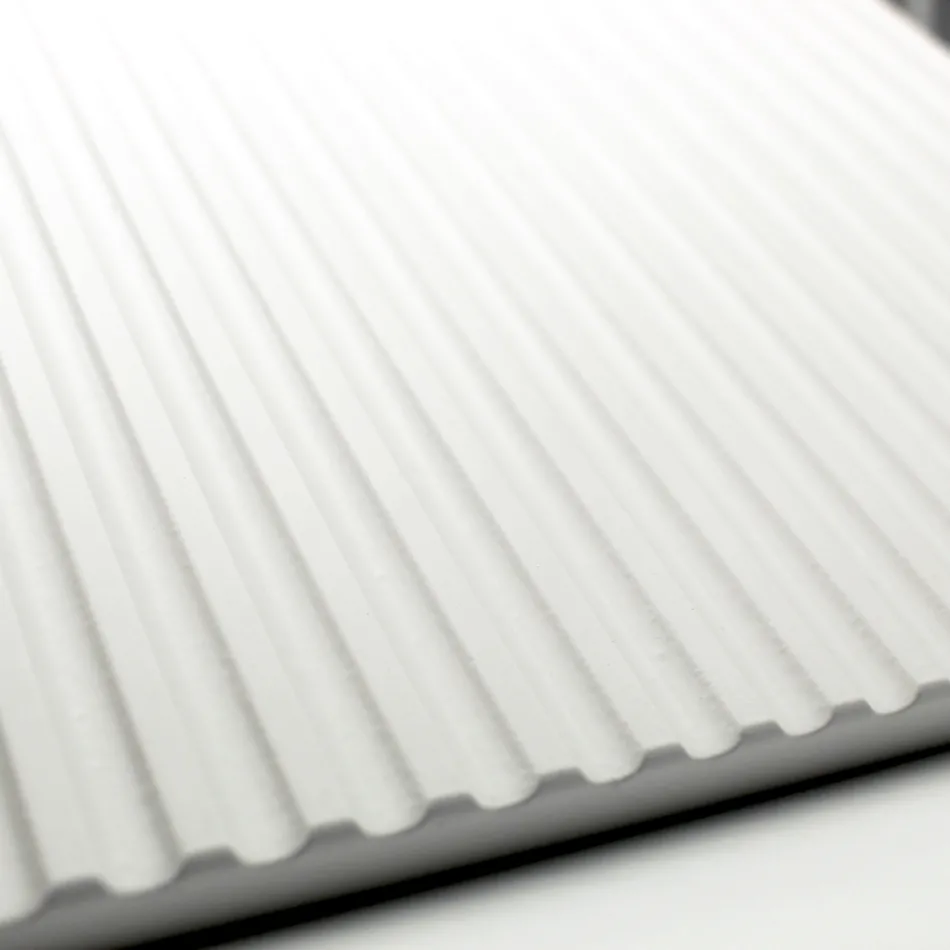 Composición de baño blanca con espejo y estante Made in Italy - Ares viadurini