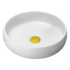 Composición de baño amarilla que incluye espejo y accesorios - Maryse viadurini