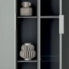 Composición de baño que incluye 1 base con 1 cajón, lavabo y 2 columnas - Orione viadurini