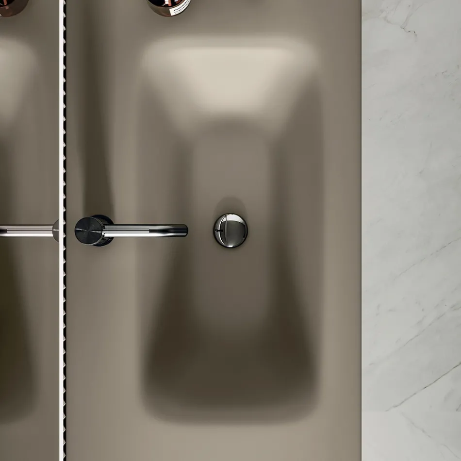 Composición de baño con base de 2 cajones y 1 puerta - Titan viadurini