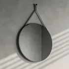 Composición de baño con base con ruedas, lavabo y espejo - Titan viadurini