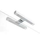 Composición de baño con 4 cajones, 2 lavabos de cerámica y espejo - Titan viadurini