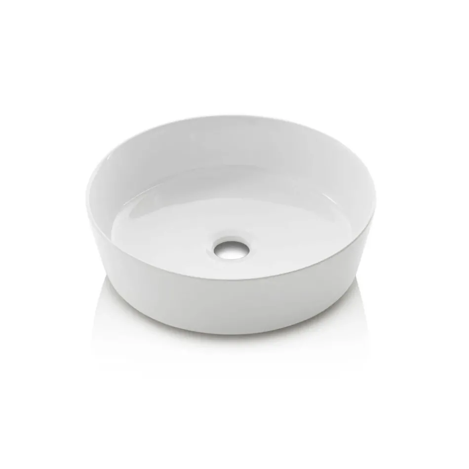 Composición de baño con 4 cajones en Roble Río, espejo y lavabo - Velaria viadurini