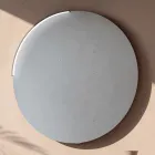 Composición de baño con 4 cajones, lavabo de cerámica negra y espejo - Elios viadurini