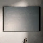 Composición de baño con 4 cajones, compartimento abierto, lavabo y espejo - Velaria viadurini