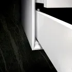 Composición de Baño con Base, Espejo y Lavabo de Resina Made in Italy - Kilos viadurini