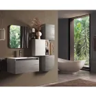 Composición de Baño con Lavabo de Resina Base Anti-Rasguños Made in Italy - Dream viadurini
