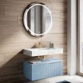 Composición de Baño con Encimera de HPL Calacatta Made in Italy - Talassa
