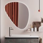 Composición de Baño con Espejo Moderno, Base y Lavabo Made in Italy - Dream viadurini