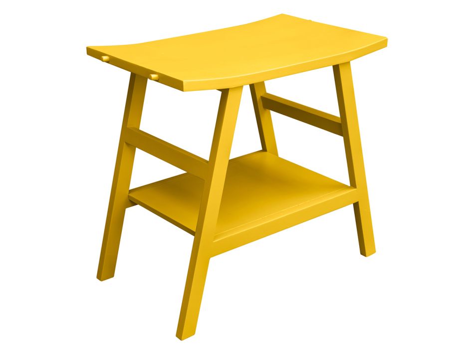 Composición de Diseño de Baño Color Amarillo con Accesorios y Espejo - Patryk viadurini