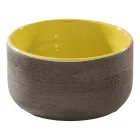 Composición de Baño de Diseño Color Amarillo con Accesorios y Espejo - Patryk viadurini