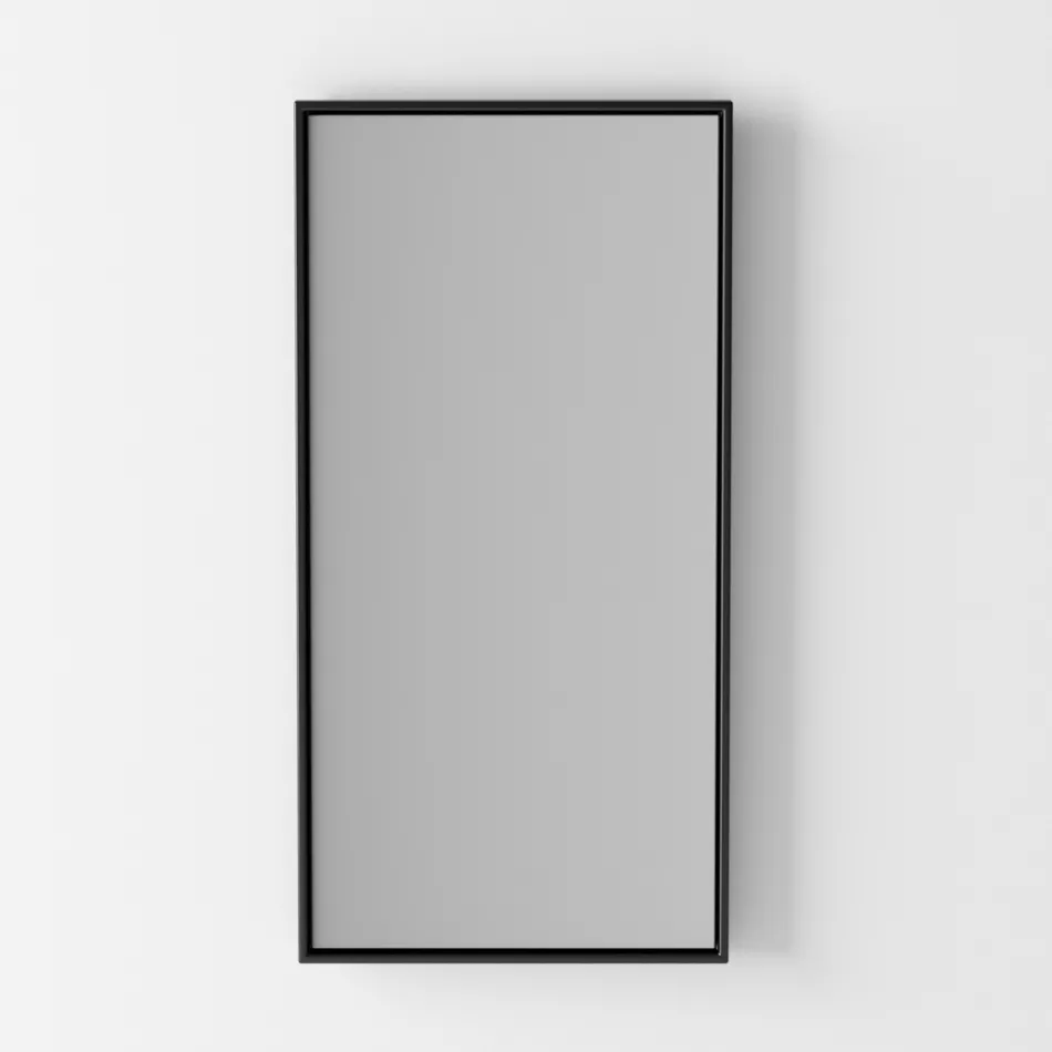 Composición de Baño Lavabo de Cerámica y Base de Acero Made in Italy - Quadro viadurini