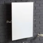 Composición de la pila del baño en cerámica blanca columna Ania viadurini