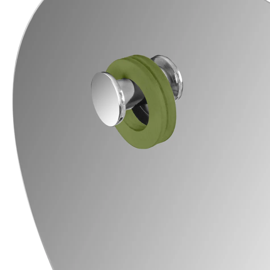 Composición de baño verde que incluye accesorios y mueble bajo - Georges viadurini