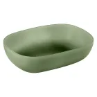 Composición de baño verde que incluye accesorios y mueble bajo - Georges viadurini