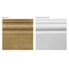 Composición de entrada en cera blanca bicolor y tapa de madera natural - Fatuo viadurini