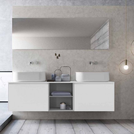 Composición de baño de suspensión de diseño moderno Made in Italy - Callisi14 viadurini