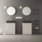 Composición del piso de muebles de baño de diseño moderno - Farart10 viadurini