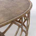 Composición de 2 Mesitas de Aluminio Homemotion - Solomon viadurini