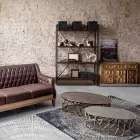 Composición de 2 Mesitas de Aluminio Homemotion - Solomon viadurini