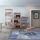 Composición de 3 Mesitas Cuadradas de Madera Homemotion - Fonzi viadurini