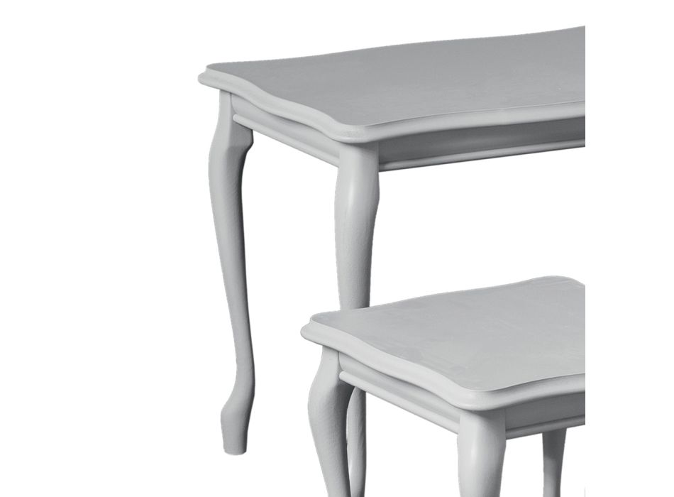 Composición de 3 mesas de centro de diferentes tamaños Made in Italy - Mummu viadurini