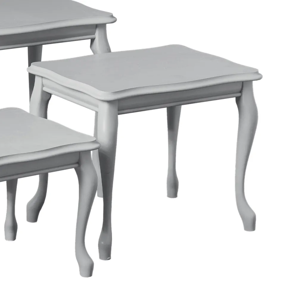 Composición de 3 mesas de centro de diferentes tamaños Made in Italy - Mummu viadurini