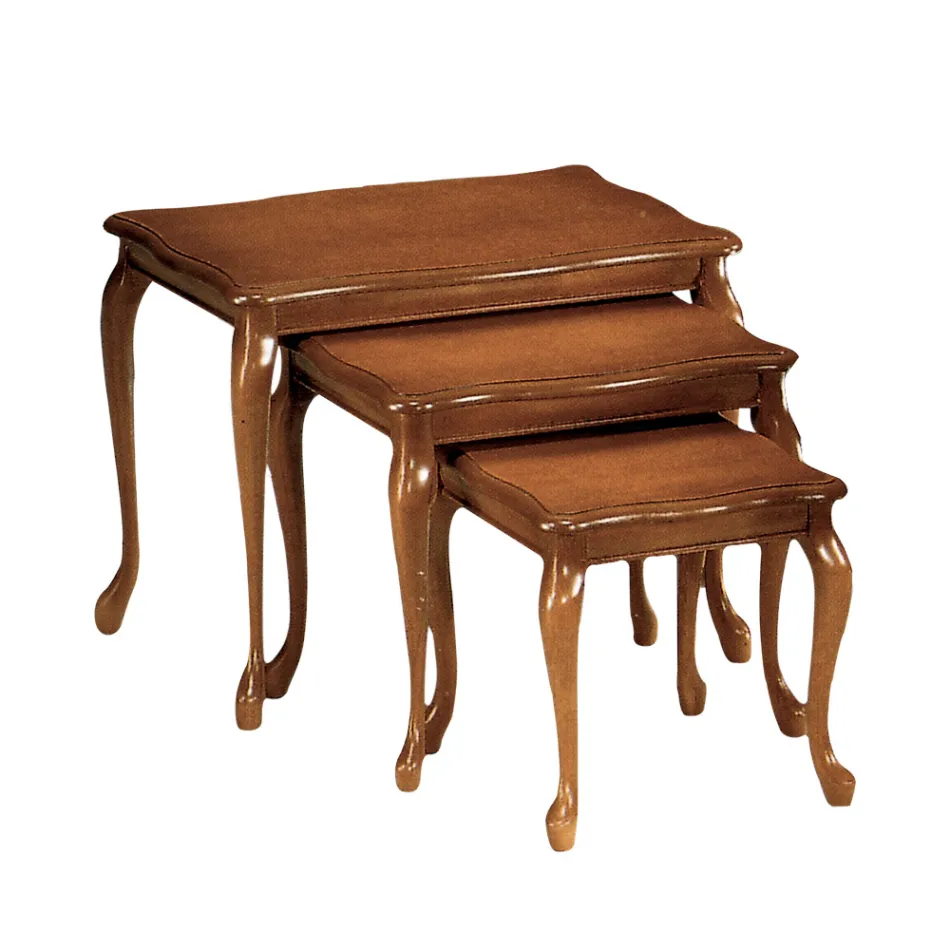 Composición de 3 mesas de centro de diferentes tamaños Made in Italy - Mummu viadurini