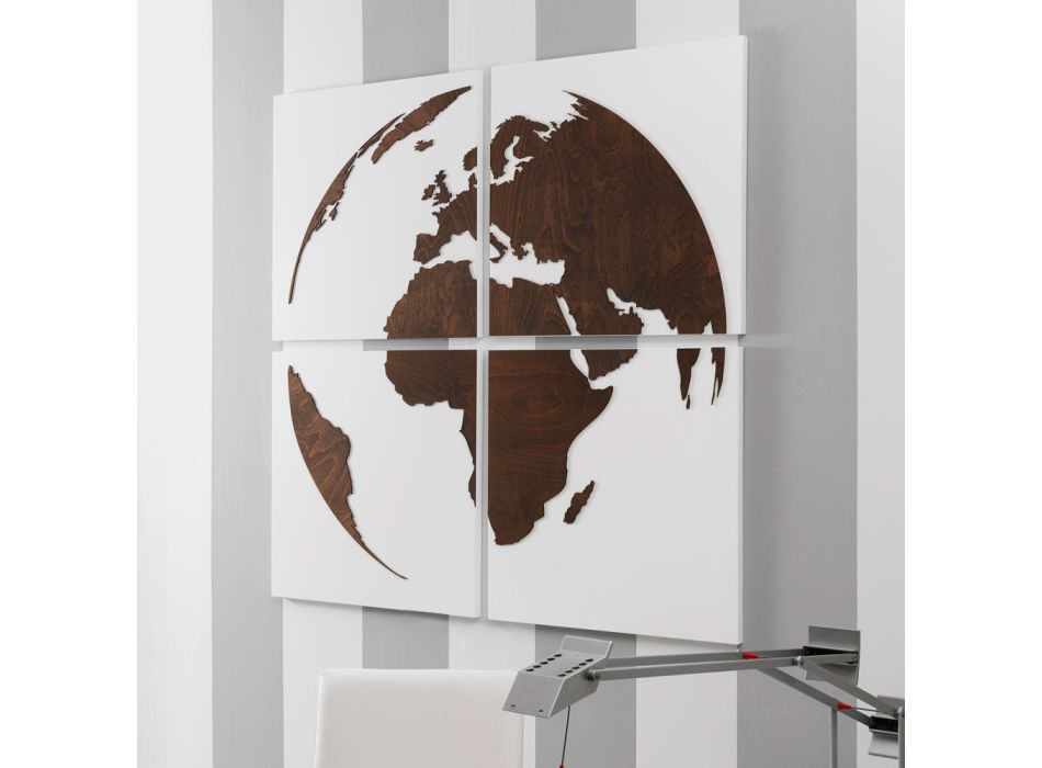 Composición de 4 Paneles Representando el Mundo Made in Italy - Ciro viadurini