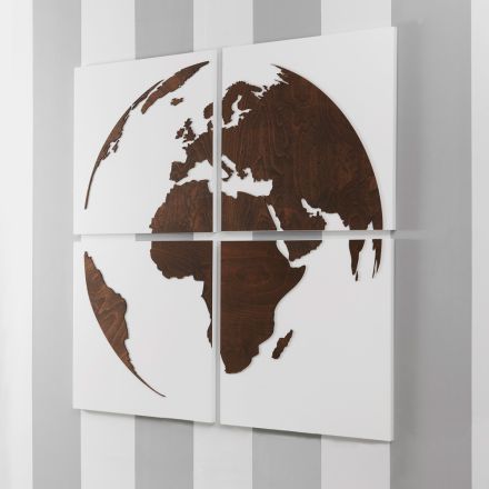 Composición de 4 Paneles Representando el Mundo Made in Italy - Ciro viadurini