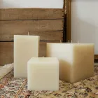Composición de velas de cera cuadradas Made in Italy, 3 piezas - Mondelle viadurini