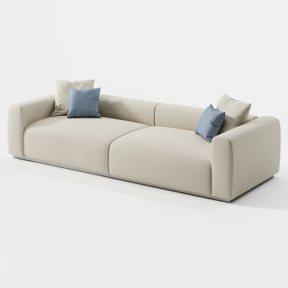 Composición de Garden Sofa en madera contrachapada marina Made in Italy - Bahias viadurini