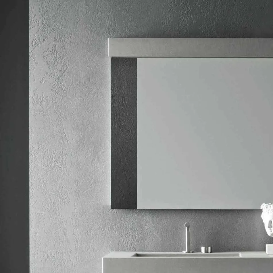 Composición de muebles artesanales para baño de diseño moderno en el suelo - Farart3 viadurini