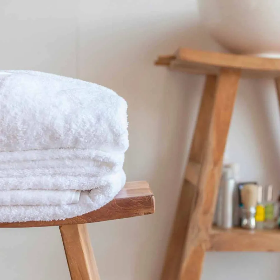 Composición de Mueble de Baño en Teca Maciza de Diseño Moderno - Azina viadurini