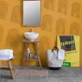Composición de Mueble de Baño en Teca Maciza de Diseño Moderno - Azina
