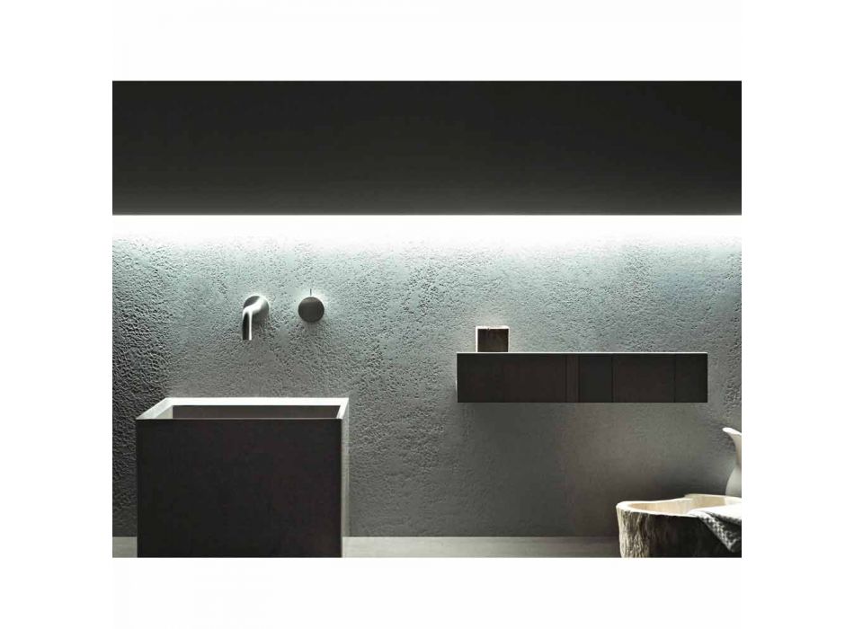 Composición de muebles de baño de suelo de diseño moderno - Farart1 viadurini