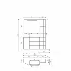 Composición de Mobiliario para el Baño de Diseño Moderno - Callisi13 viadurini