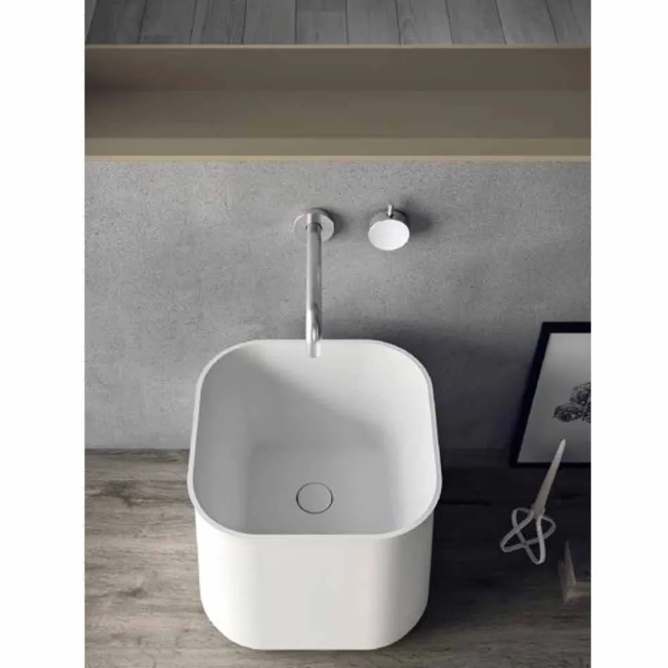 Composición de muebles de baño modernos, diseño suspendido Made in Italy - Callisi6 viadurini