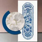 Composición de Cuadros en Madera con Estampado Abstracto Made in Italy - Brasil viadurini