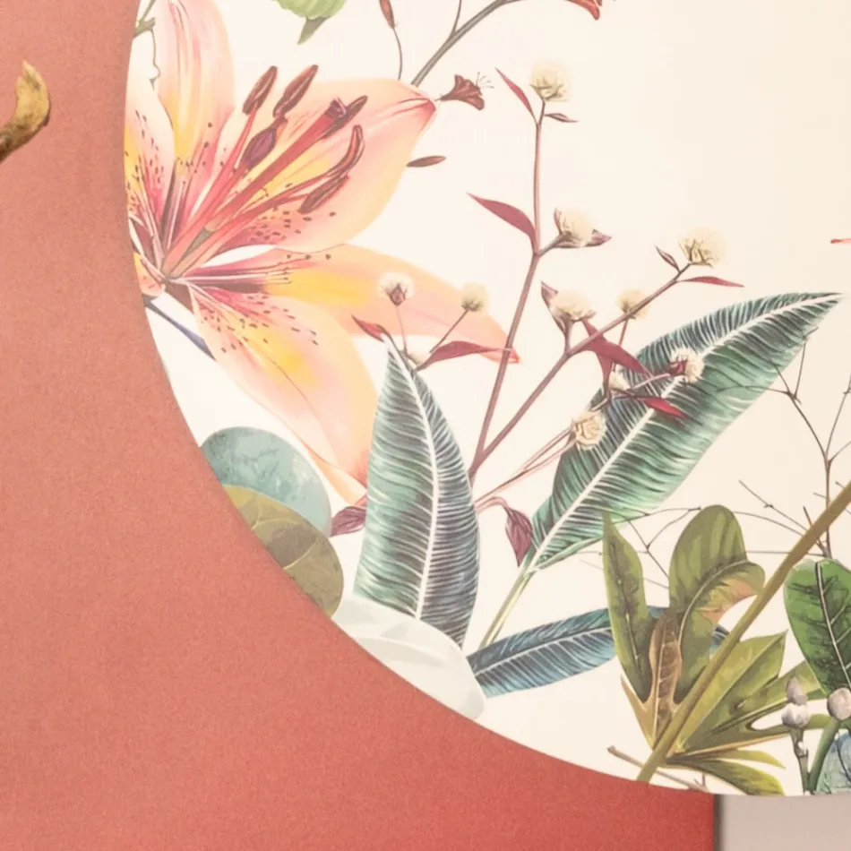 Composición de Cuadros en Madera con Estampados de Mariposas y Flores Hecho en Italia - Ecuador viadurini