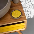 Composición de mueble de baño amarillo con accesorios incluidos - Carolie viadurini