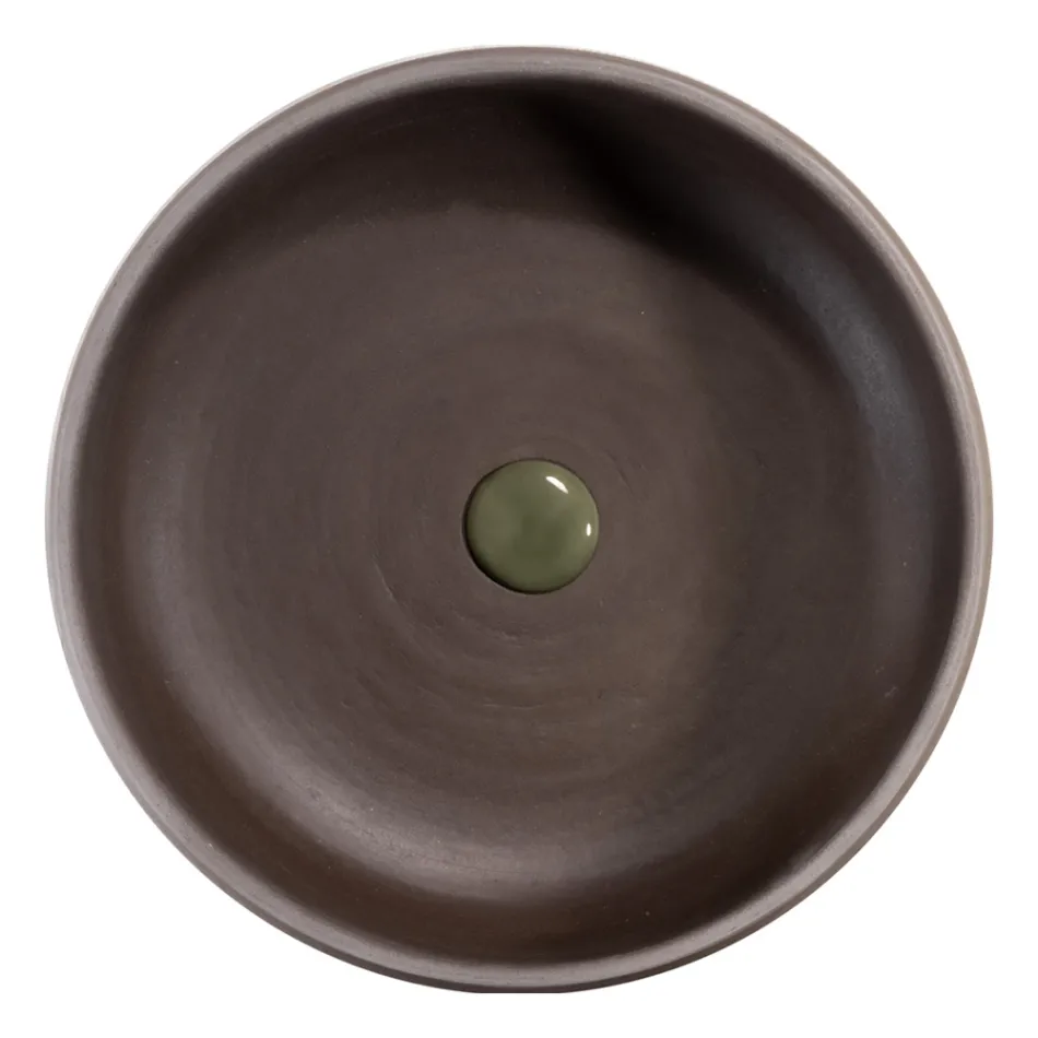 Mueble de Baño Suelo Verde Composición y Accesorios Esmaltados - Maryse viadurini