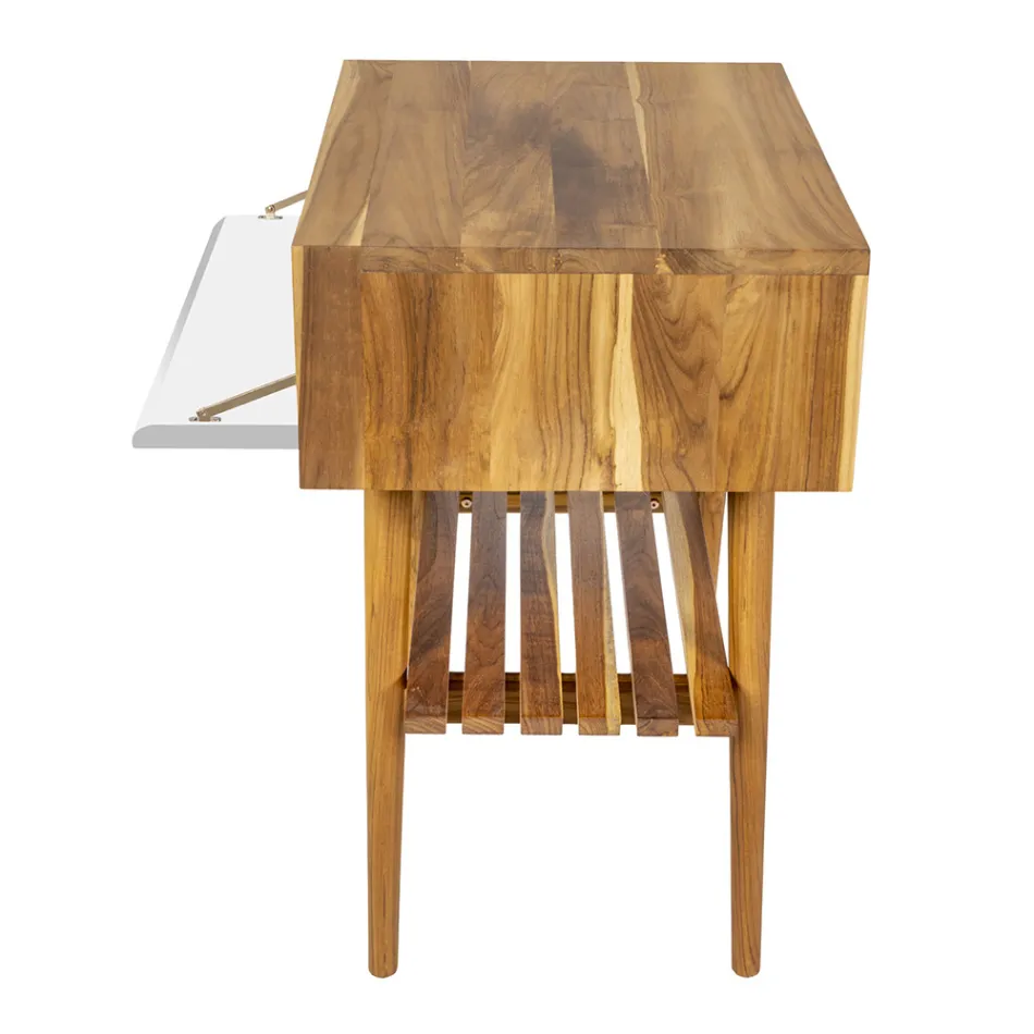 Composición Mueble de Baño Blanco con Espejo y Accesorios Incluidos - Carolie viadurini