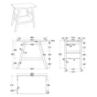 Composición de Mueble de Baño con Lavabo de Resina, Mueble y Accesorios - Patryk viadurini