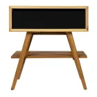 Composición de mueble de baño sobre encimera negro con accesorios incluidos - Carolie viadurini