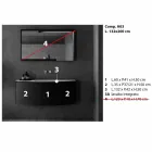 Composición de muebles de baño suspendidos de diseño moderno - Callisi3 viadurini