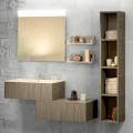 Composición de baño suspendida en fenix y mármol mineral fabricado en Italia, Forlì