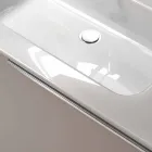 Composición de muebles de baño suspendidos en diseño de madera made Italy Génova viadurini