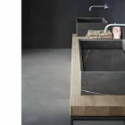 Composición de baño moderna de muebles de diseño de suelo fabricados en Italia - Farart6 viadurini